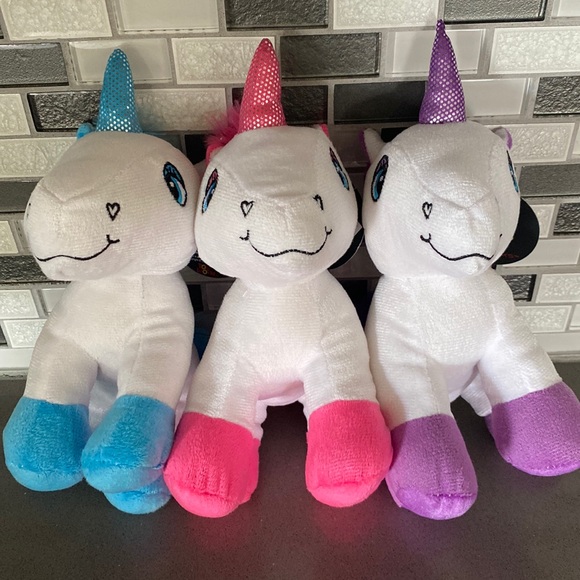 ๐ฆ Standing Unicorn Plush Stuffed Animal Bundle / 7โ - Pink, Blue, Purple - Picture 2 of 16